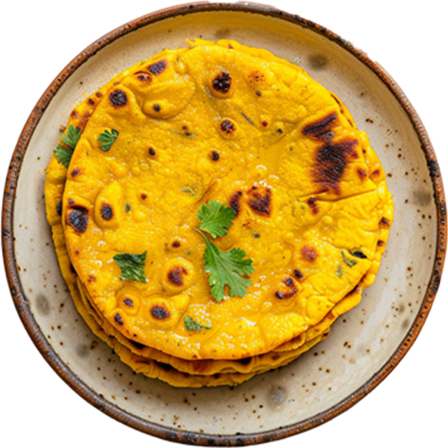 Makki rotti with saag <span style="font-family: 'Nunito', sans-serif">(2 Pcs)</span> 