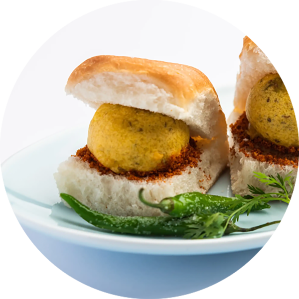 Vada Pav <span style="font-family: 'Nunito', sans-serif">(2 Pcs)</span> 